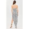 Norma Kamali Women’s Cayla Side Drape Gown(Paint Dots)