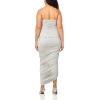 Norma Kamali Women’s Strapless Diana Gown(Light Grey)