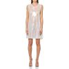 Norma Kamali Women’s Sleeveless Swing Mini Dress(Clear/White)