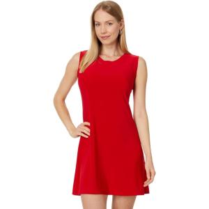 Norma Kamali Women’s Sleeveless Swing Mini Dress(Tiger Red)