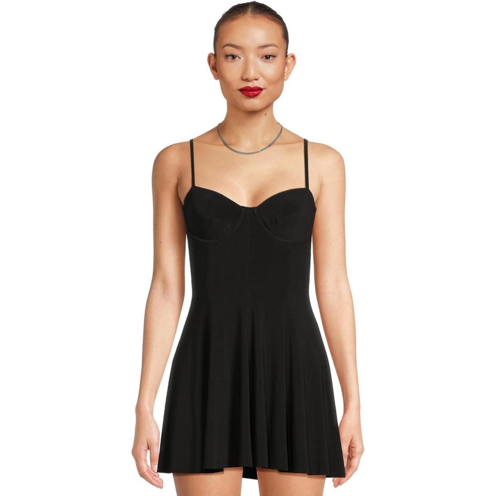 imageNorma Kamali Womens Underwire Pickleball DressBlack