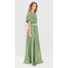 Norma Kamali Women’s Belted Flared Maxi Dress(Vintage Green)
