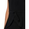 Norma Kamali Women’s Cap Sleeve Shoulder Pad Peplum Dress to Midcalf(Black)