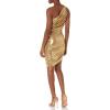 Norma Kamali Women’s Diana Mini Dress(Gold)