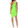 Norma Kamali Women’s Diana Mini Dress(Neon Green)