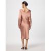 Norma Kamali Women’s Dolman Maria Dress Below Knee(Cappuccino)