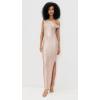 Norma Kamali Women’s Drop Shoulder Fitted Gown with Side Slit(Baby)