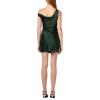 Norma Kamali Women’s Drop Shoulder Maria Mini Dress(Dark Emerald)