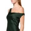 Norma Kamali Women’s Drop Shoulder Maria Mini Dress(Dark Emerald)