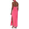 Norma Kamali Women’s Halter Turtle Side Slit Gown