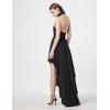 Norma Kamali Womens Hi Low Nk Halter Flared Dress(Black)