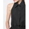 Norma Kamali Womens Hi Low Nk Halter Flared Dress(Black)