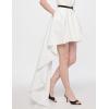 Norma Kamali Womens Hi Low Nk Halter Flared Dress(Snow White)