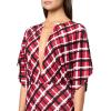 Norma Kamali Women’s Obie Gown (25)(Red Bias Plaid)