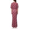 Norma Kamali Women’s Obie Gown (25)(Red Bias Plaid)