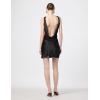 Norma Kamali Women’s Sleeveless Low Back Drape Mini Dress(Black)