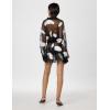 Norma Kamali Women’s Super Oversized Bf Nk Shirt Flared Mini Dress(Black/White)