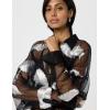 Norma Kamali Women’s Super Oversized Bf Nk Shirt Flared Mini Dress(Black/White)