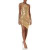 Norma Kamali Women’s Diana Mini Dress(Gold)