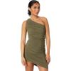 Norma Kamali Women’s Diana Mini Dress(Military)