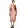 Norma Kamali Women’s Dolman Maria Dress Below Knee(Cappuccino)
