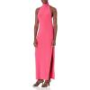 Norma Kamali Women’s Halter Turtle Side Slit Gown
