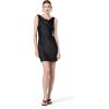 Norma Kamali Women’s Sleeveless Low Back Drape Mini Dress(Black)