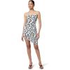 Norma Kamali Womens Strapless Diana Mini Dress(Paint Dots)
