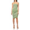 Norma Kamali Womens Strapless Diana Mini Dress(Vintage Green)