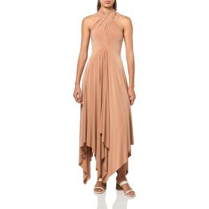 Norma Kamali Women’s Convertible Midcalf Dress(Cappuccino)