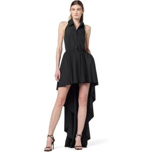 Norma Kamali Womens Hi Low Nk Halter Flared Dress(Black)