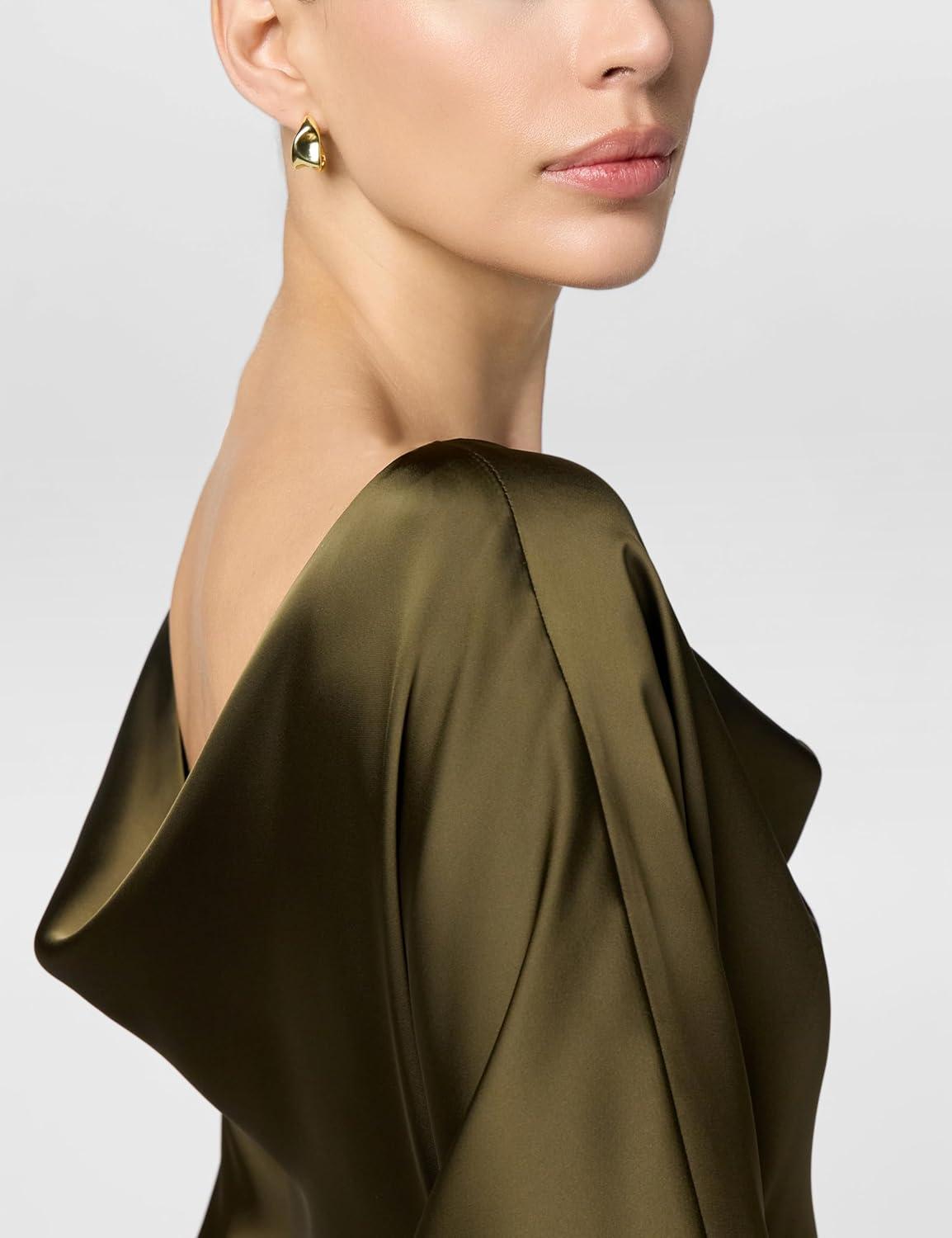 imageNorma Kamali Womens Dolman Maria GownBark