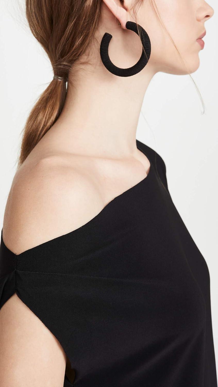imageNorma Kamali Womens Drop Shoulder DressBlack