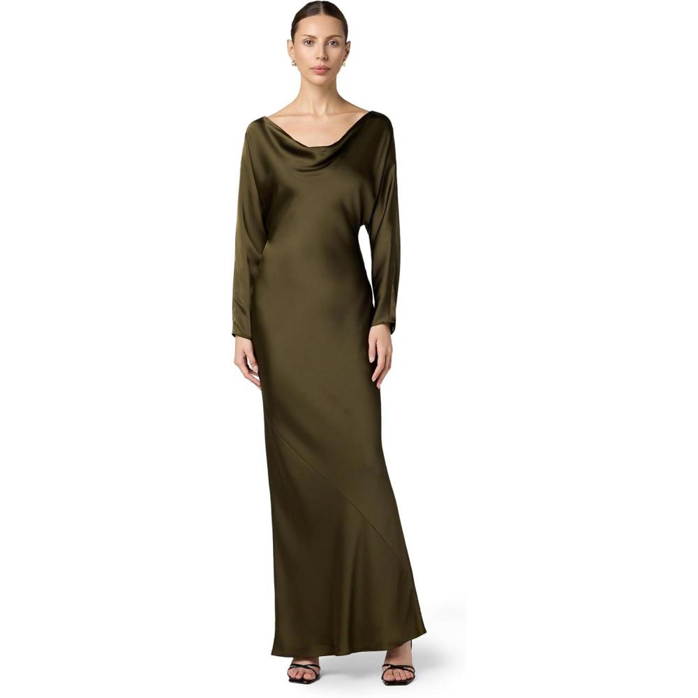 imageNorma Kamali Womens Dolman Maria GownBark