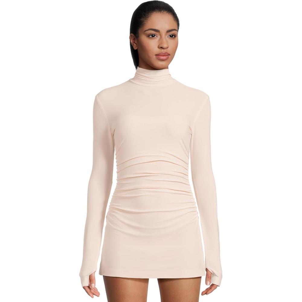 imageNorma Kamali Womens Long Sleeve Turtleneck Pickleball DressBaby