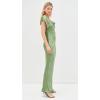 Norma Kamali Women’s Cap Sleeve Maria Gown(Vintage Green)