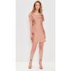 Norma Kamali Women’s Cap Sleeve Maria Mini Dress(Cappuccino)