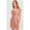 Norma Kamali Women’s Cap Sleeve Maria Mini Dress(Cappuccino)