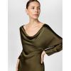 Norma Kamali Womens Dolman Maria Gown(Bark)
