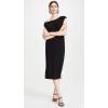Norma Kamali Womens Drop Shoulder Dress(Black)