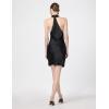 Norma Kamali Women’s Halter Drape Mini Dress(Black)