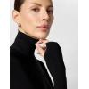 Norma Kamali Womens Long Sleeve Turtleneck Dress to Midcalf(Black)