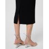 Norma Kamali Womens Long Sleeve Turtleneck Dress to Midcalf(Black)