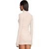 Norma Kamali Womens Long Sleeve Turtleneck Pickleball Dress(Baby)