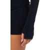 Norma Kamali Womens Long Sleeve Turtleneck Pickleball Dress(Midnight)