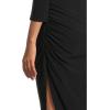 Norma Kamali Womens Off Shoulder Sweetheart Side Drape Gown(Black)