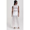 Norma Kamali Women’s Sleeveless Long Swing Dress(Clear/White)