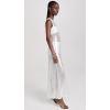 Norma Kamali Women’s Sleeveless Long Swing Dress(Clear/White)