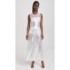 Norma Kamali Women’s Sleeveless Long Swing Dress(Clear/White)