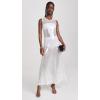 Norma Kamali Women’s Sleeveless Long Swing Dress(Clear/White)